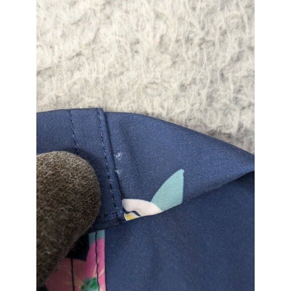 William Murray Shirt Mens Large Short Sleeve Button Colorful Floral Blue - Picture 9 of 16